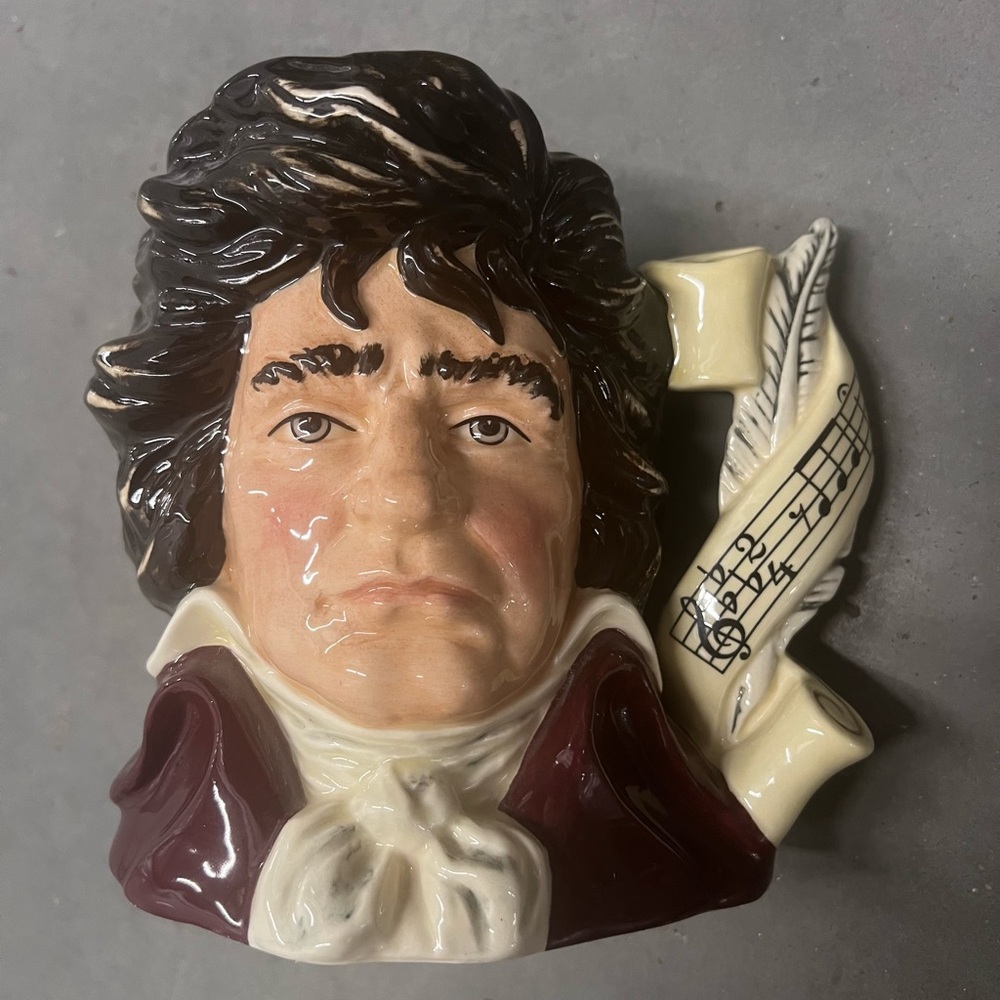 $75 FIRM Royal Doulton Beethovan Mug by Stanley James Taylor and Numbered 07021